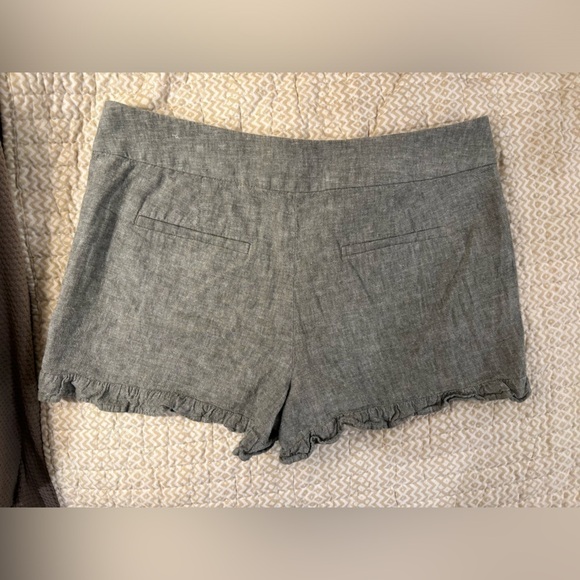 Loft Gray Frill Shorts​​​​​​​​​​​​​​​ - Picture 2 of 6